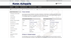 Desktop Screenshot of korenautoparts.nl